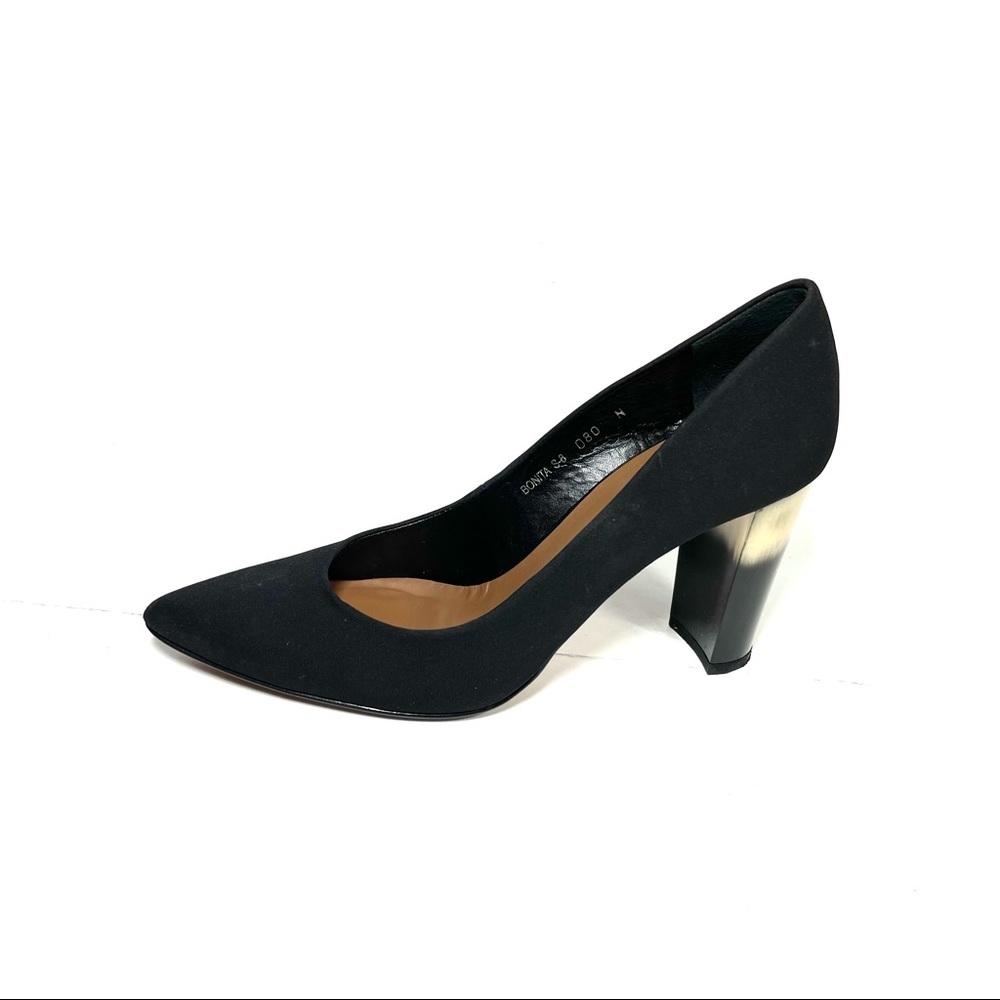 Donald J Pliner Pumps Womens Size 8 N Pointed Toe Back Fabric Ombre Heel